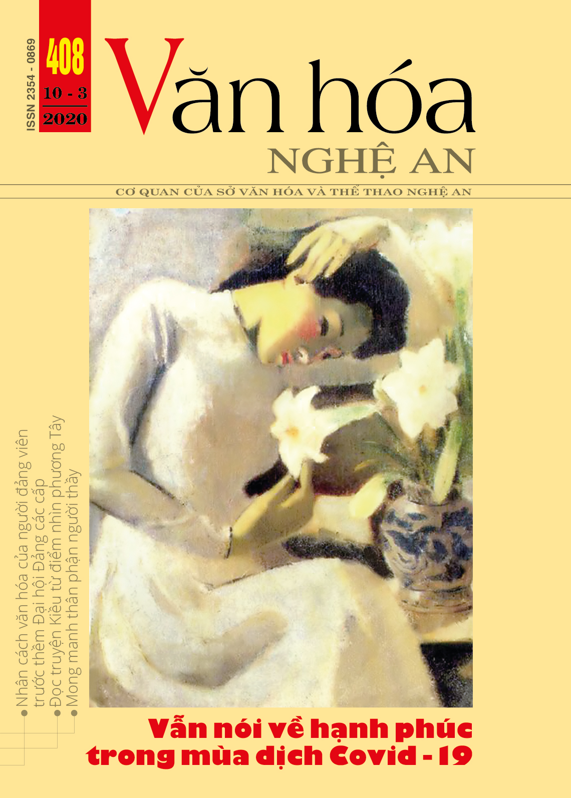 TẠP CHÍ VĂN HÓA NGHỆ AN   MỤC LỤC SỐ 408 NĂM 2020